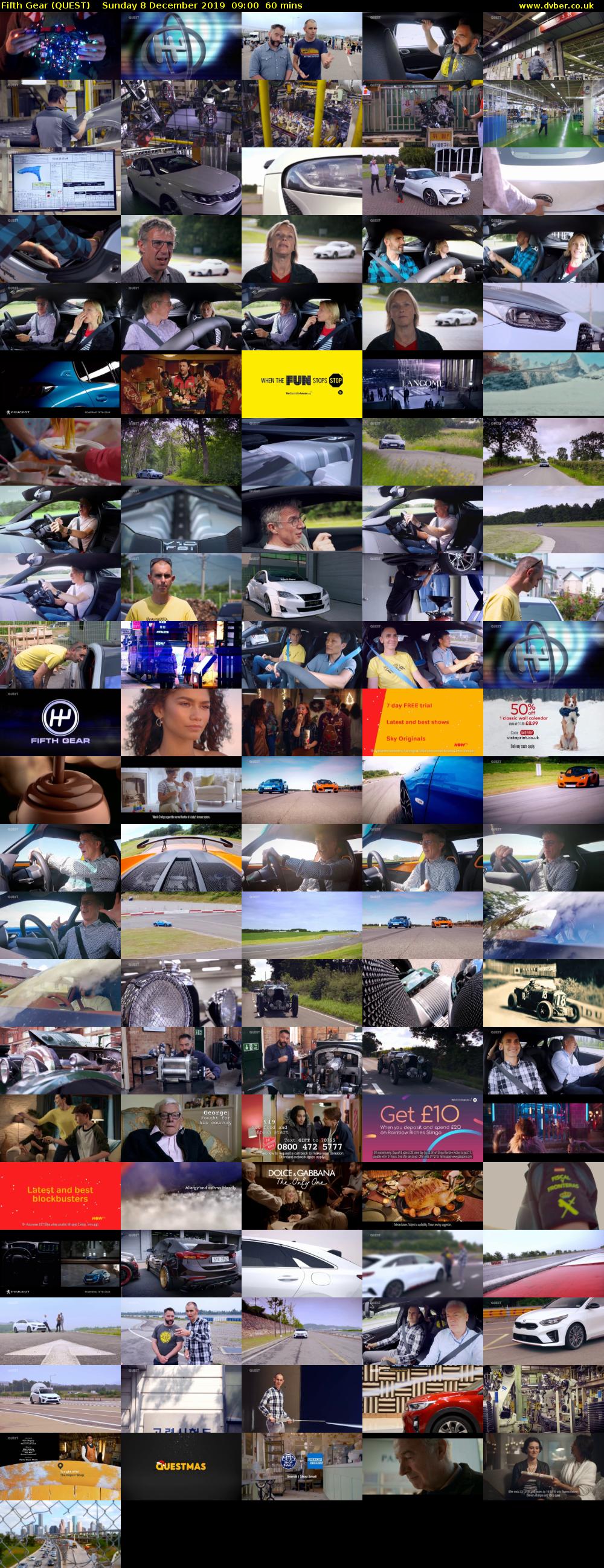 Fifth Gear (QUEST) Sunday 8 December 2019 09:00 - 10:00