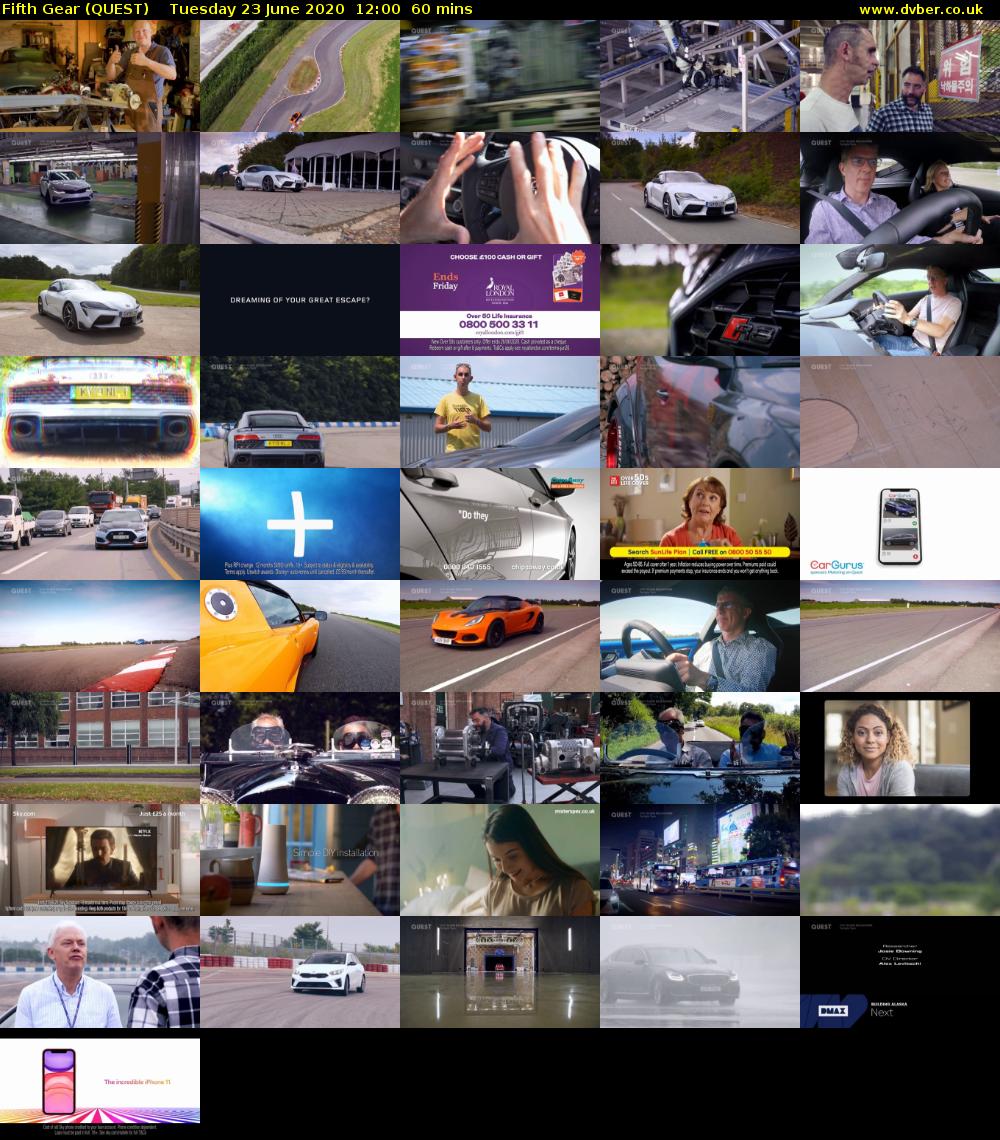 Fifth Gear (QUEST) Tuesday 23 June 2020 12:00 - 13:00