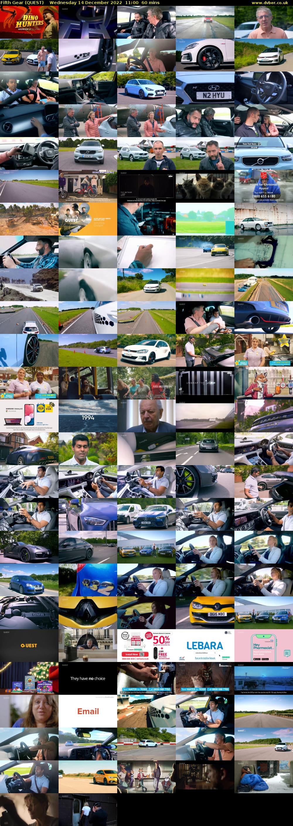 Fifth Gear (QUEST) Wednesday 14 December 2022 11:00 - 12:00