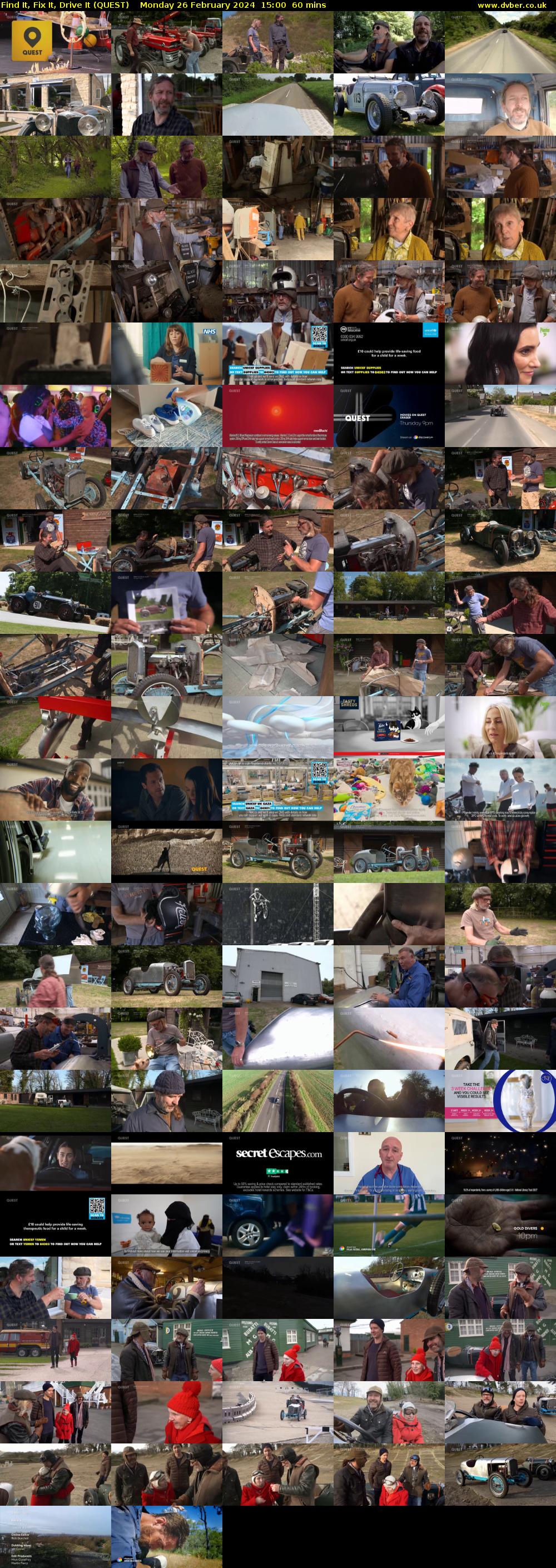 Find It, Fix It, Drive It (QUEST) Monday 26 February 2024 15:00 - 16:00