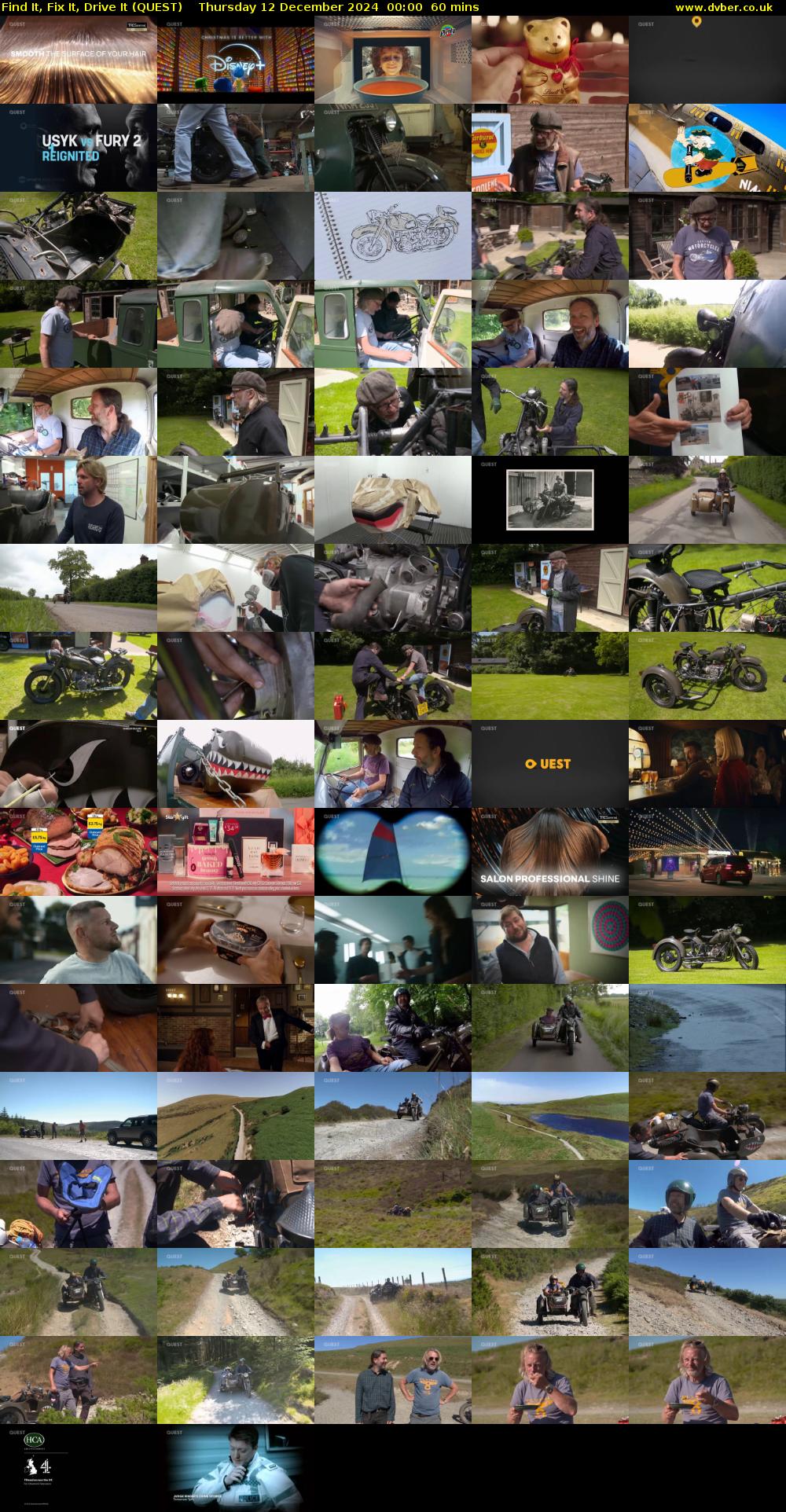 Find It, Fix It, Drive It (QUEST) Thursday 12 December 2024 00:00 - 01:00