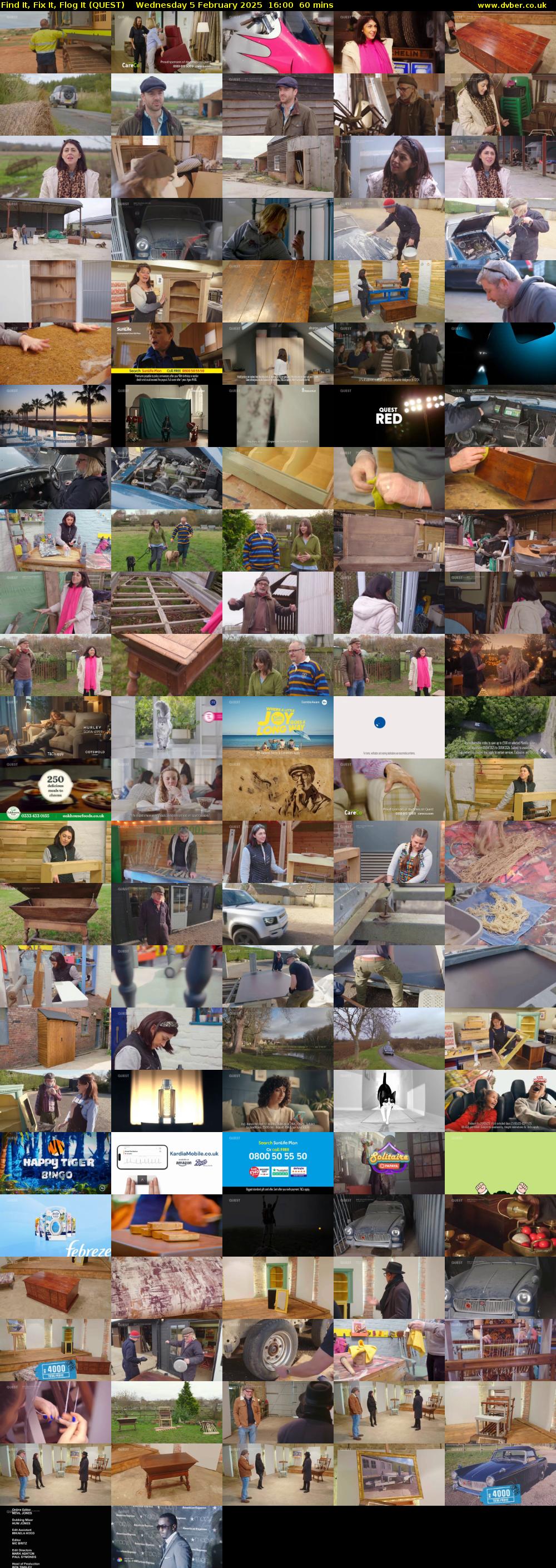 Find It, Fix It, Flog It (QUEST) Wednesday 5 February 2025 16:00 - 17:00