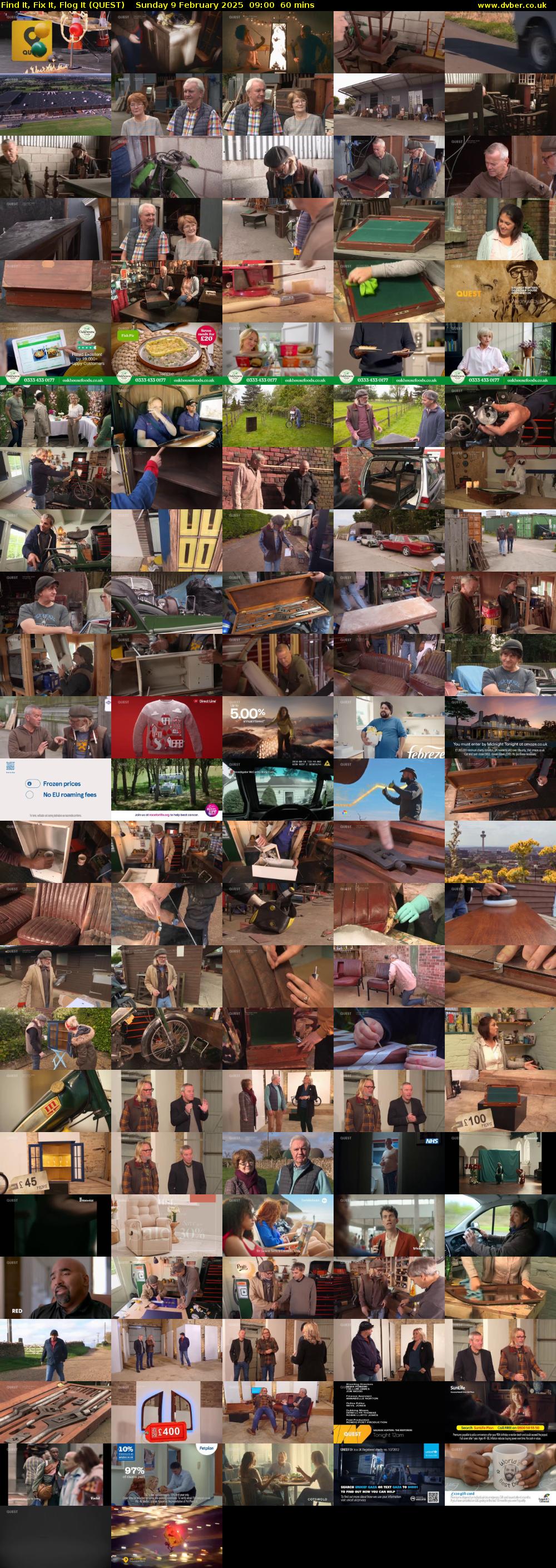 Find It, Fix It, Flog It (QUEST) Sunday 9 February 2025 09:00 - 10:00
