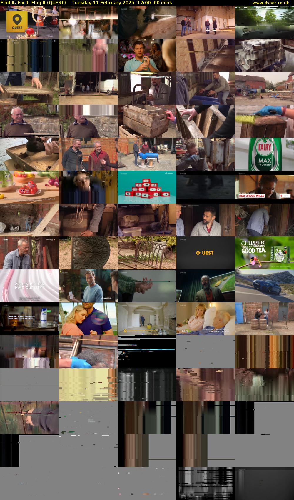 Find It, Fix It, Flog It (QUEST) Tuesday 11 February 2025 17:00 - 18:00