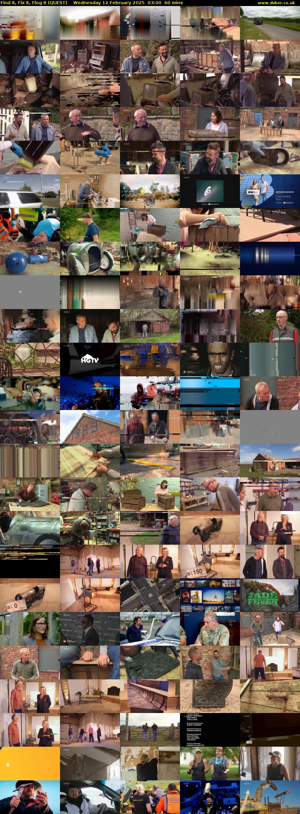 Find It, Fix It, Flog It (QUEST) Wednesday 12 February 2025 03:00 - 04:00