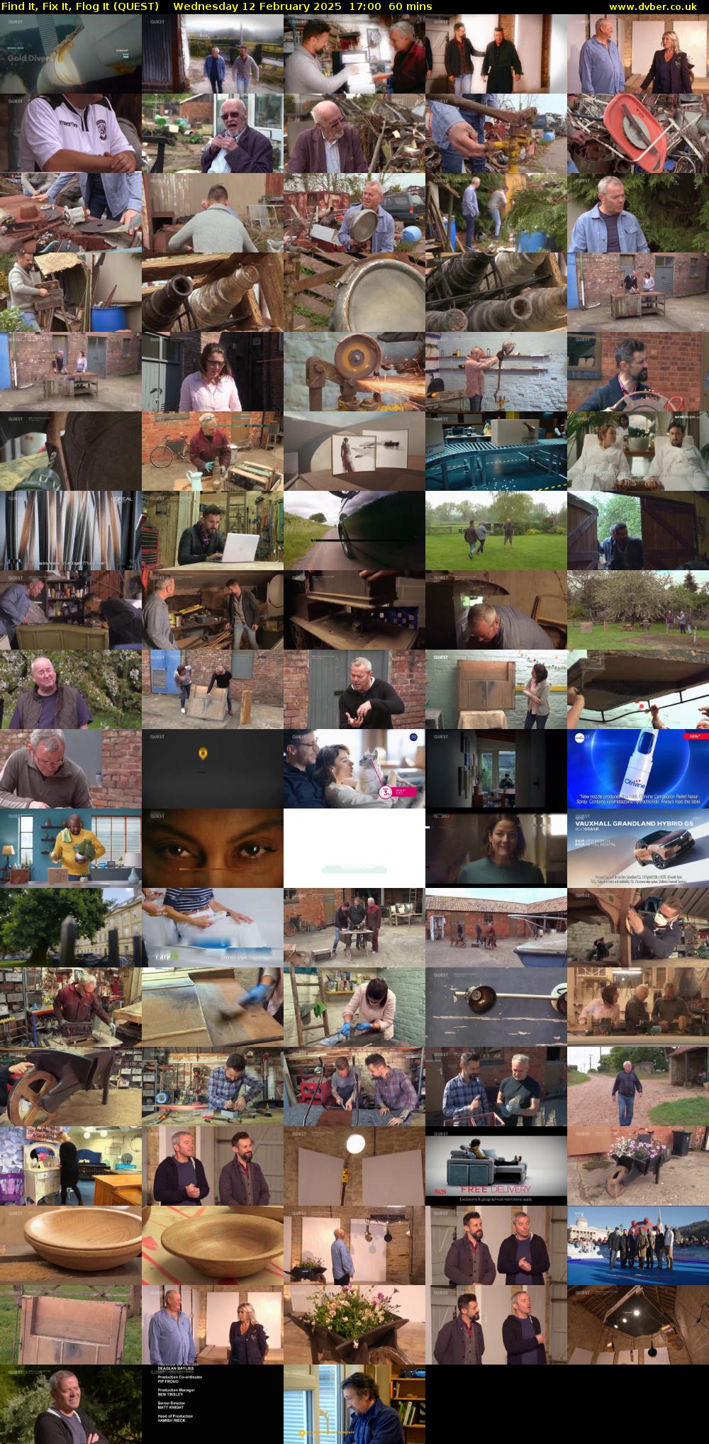 Find It, Fix It, Flog It (QUEST) Wednesday 12 February 2025 17:00 - 18:00