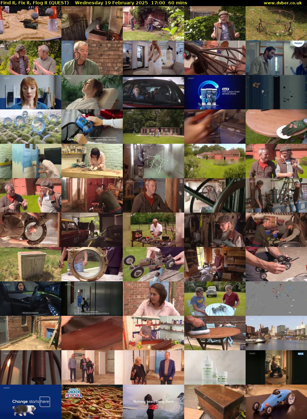 Find It, Fix It, Flog It (QUEST) Wednesday 19 February 2025 17:00 - 18:00