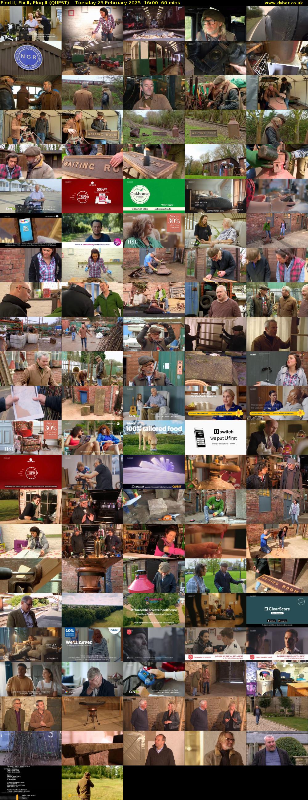 Find It, Fix It, Flog It (QUEST) Tuesday 25 February 2025 16:00 - 17:00