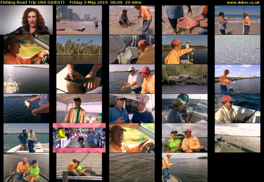 Fishing Road Trip USA (QUEST) Friday 3 May 2019 06:00 - 06:20