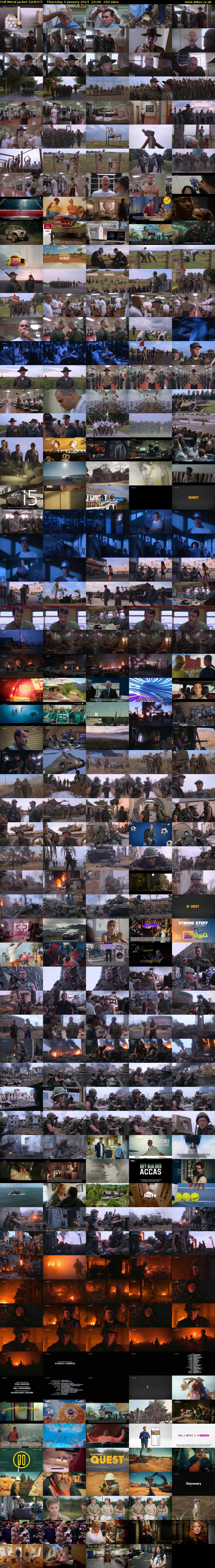 Full Metal Jacket (QUEST) Thursday 4 January 2024 22:00 - 00:40