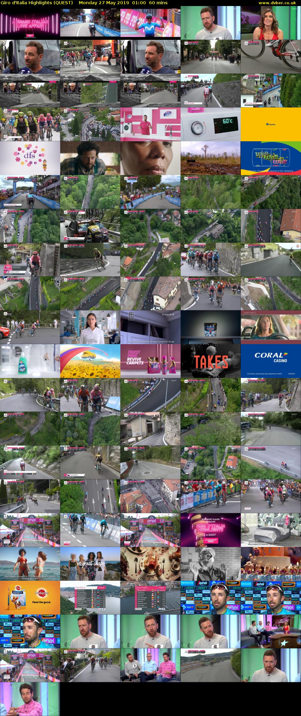 Giro D'Italia Highlights (QUEST) Monday 27 May 2019 01:00 - 02:00