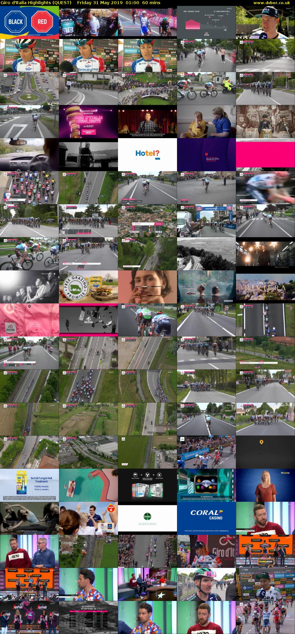 Giro D'Italia Highlights (QUEST) Friday 31 May 2019 01:00 - 02:00