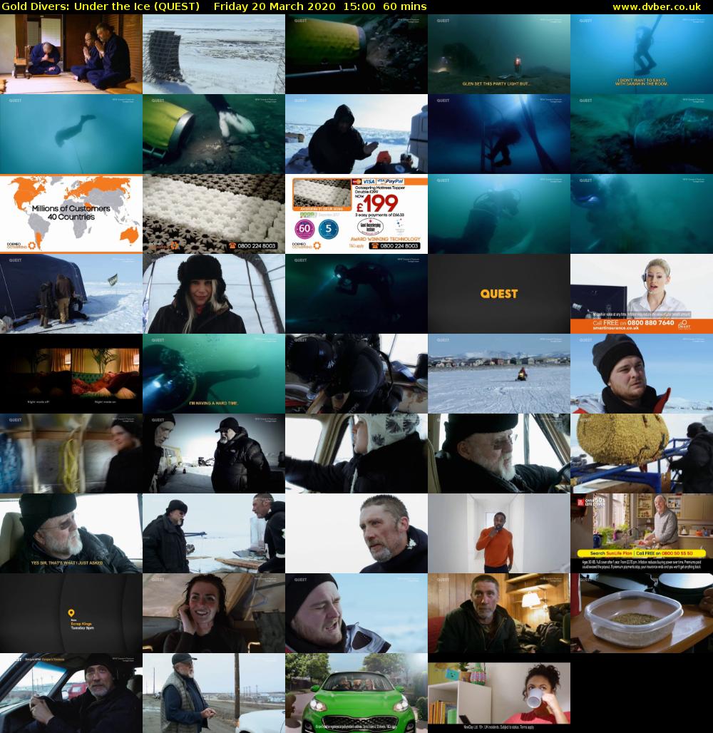 Gold Divers: Under the Ice (QUEST) Friday 20 March 2020 15:00 - 16:00