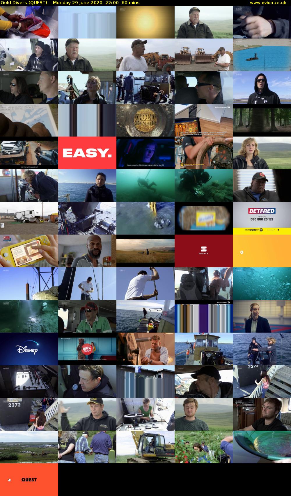 Gold Divers (QUEST) Monday 29 June 2020 22:00 - 23:00