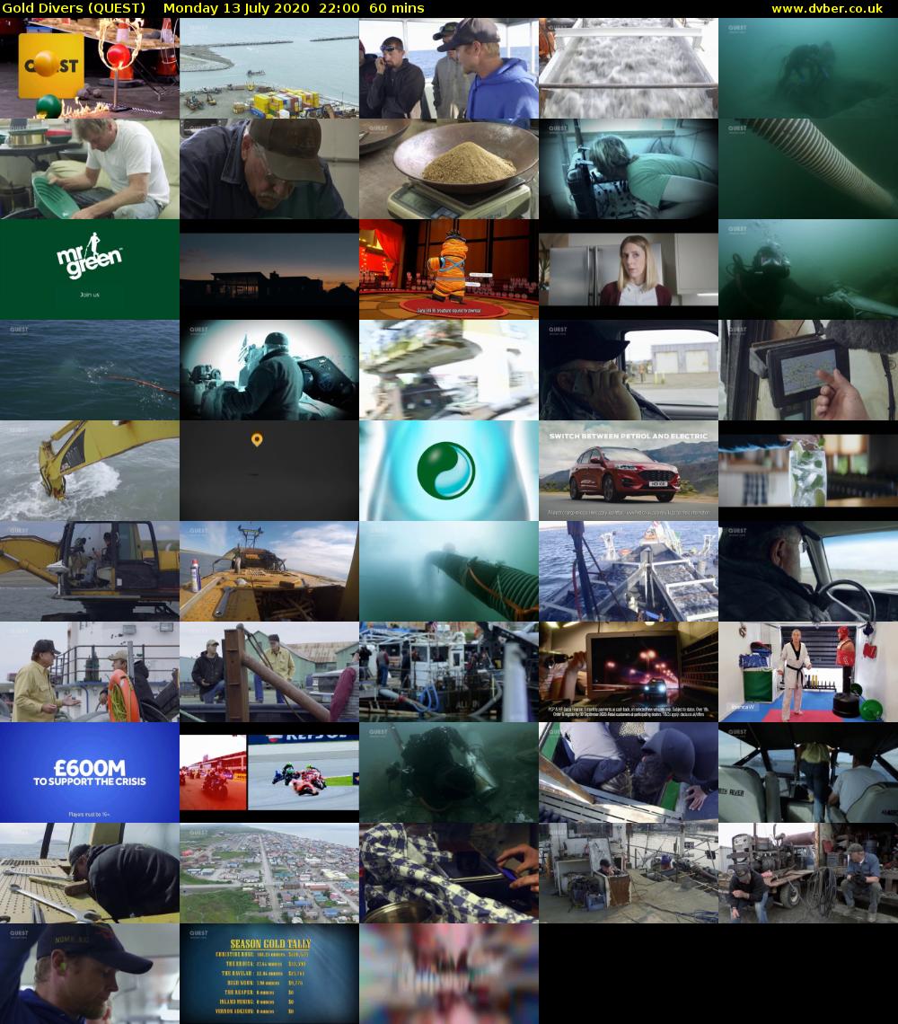 Gold Divers (QUEST) Monday 13 July 2020 22:00 - 23:00