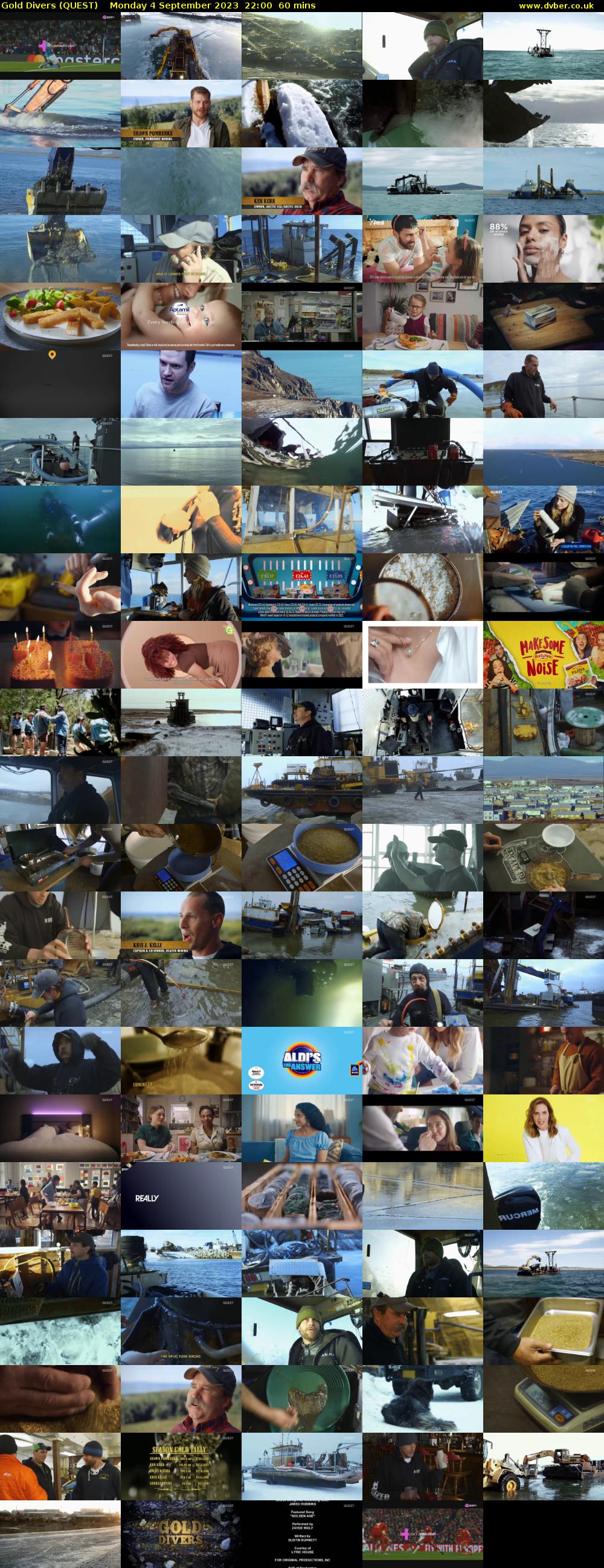 Gold Divers (QUEST) Monday 4 September 2023 22:00 - 23:00