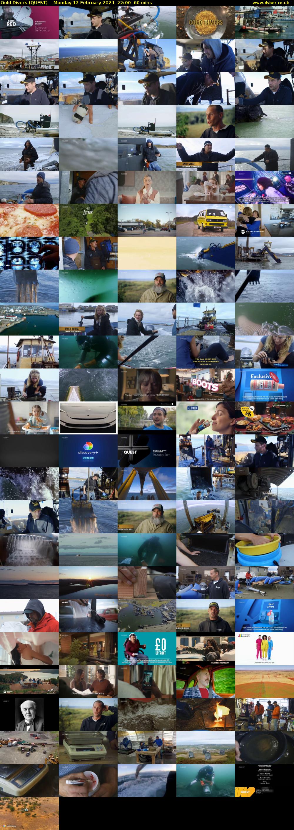 Gold Divers (QUEST) Monday 12 February 2024 22:00 - 23:00