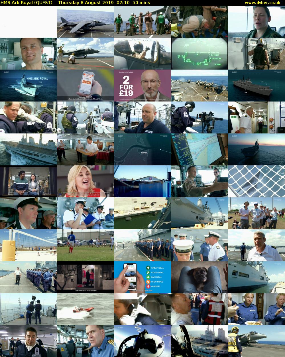 HMS Ark Royal (QUEST) Thursday 8 August 2019 07:10 - 08:00