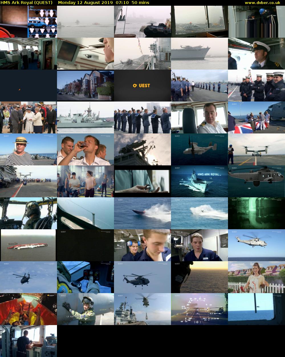 HMS Ark Royal (QUEST) Monday 12 August 2019 07:10 - 08:00