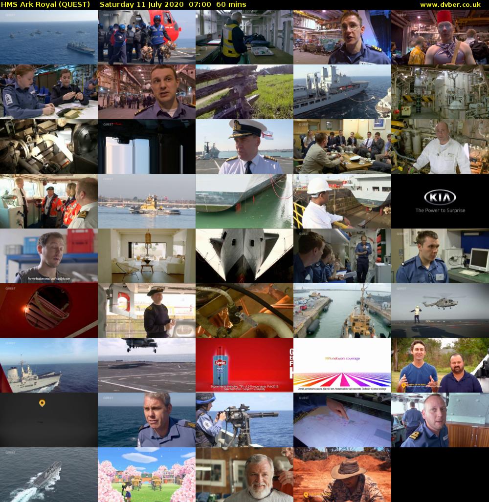 HMS Ark Royal (QUEST) Saturday 11 July 2020 07:00 - 08:00