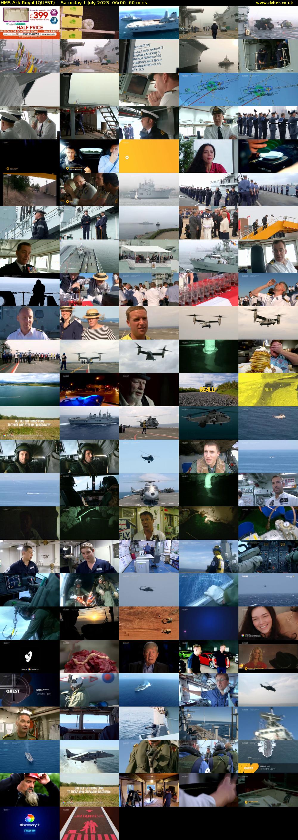 HMS Ark Royal (QUEST) Saturday 1 July 2023 06:00 - 07:00