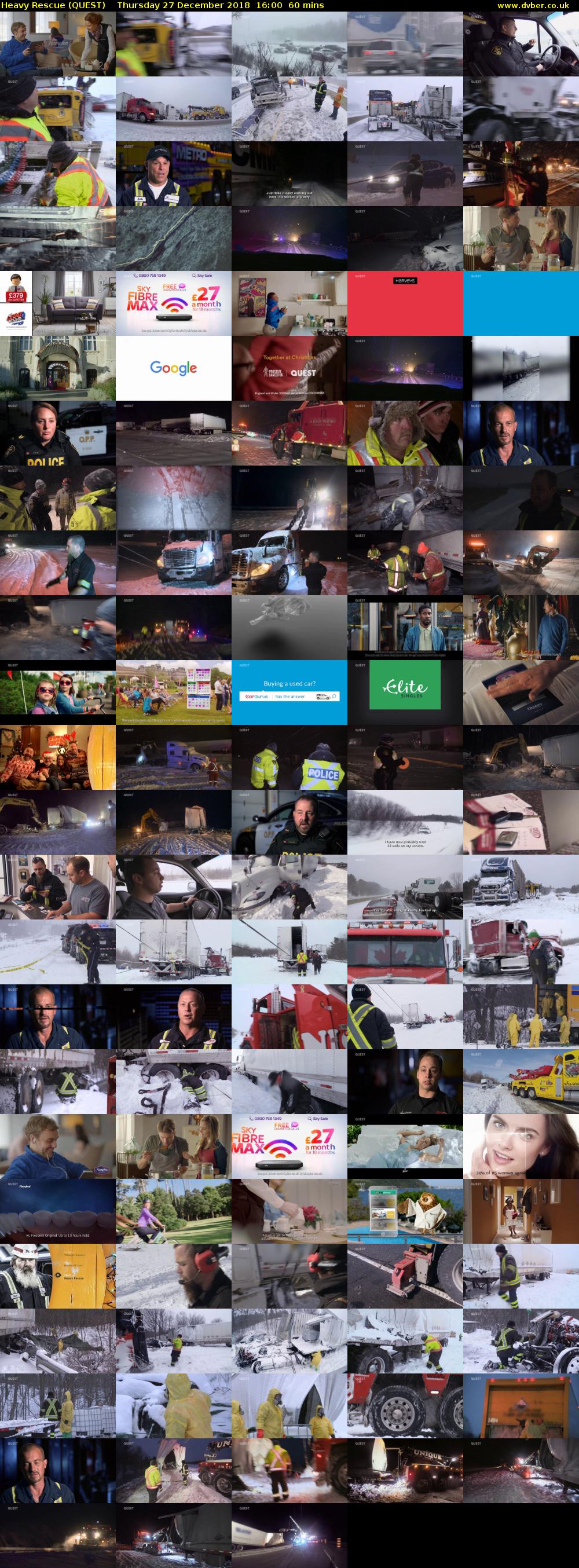 Heavy Rescue (QUEST) Thursday 27 December 2018 16:00 - 17:00