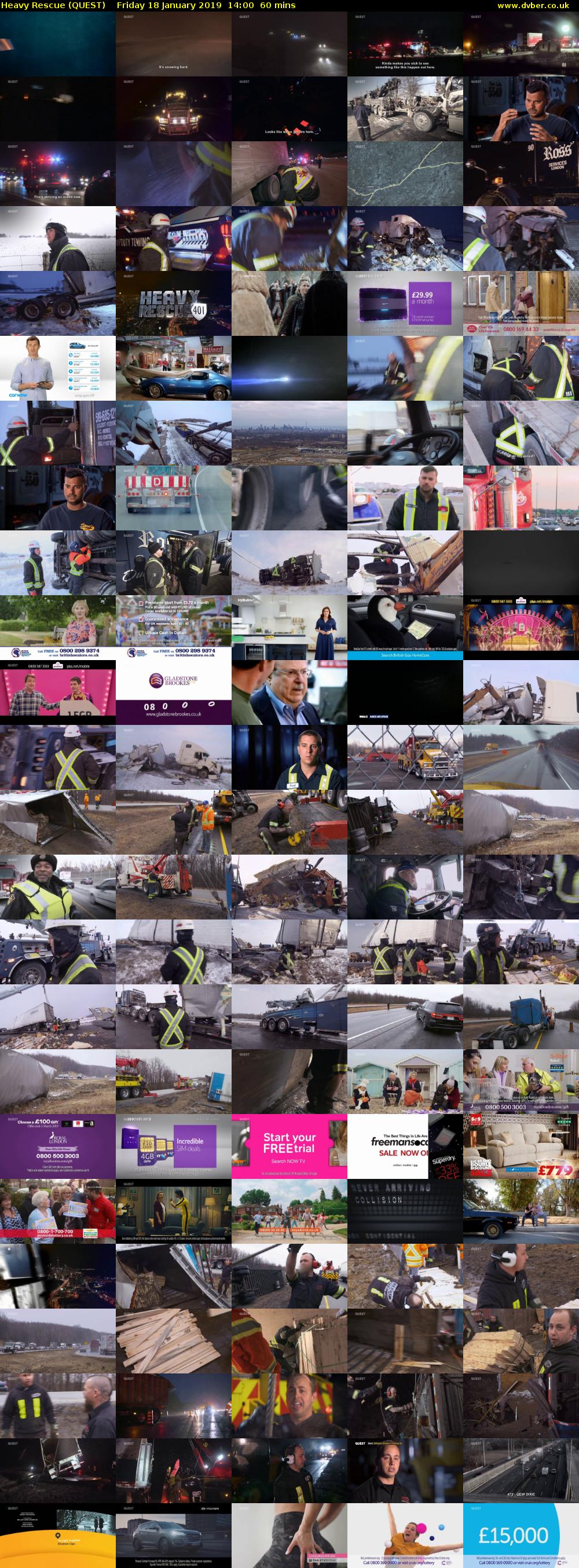 Heavy Rescue (QUEST) Friday 18 January 2019 14:00 - 15:00
