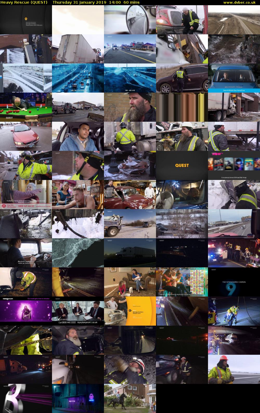 Heavy Rescue (QUEST) Thursday 31 January 2019 14:00 - 15:00