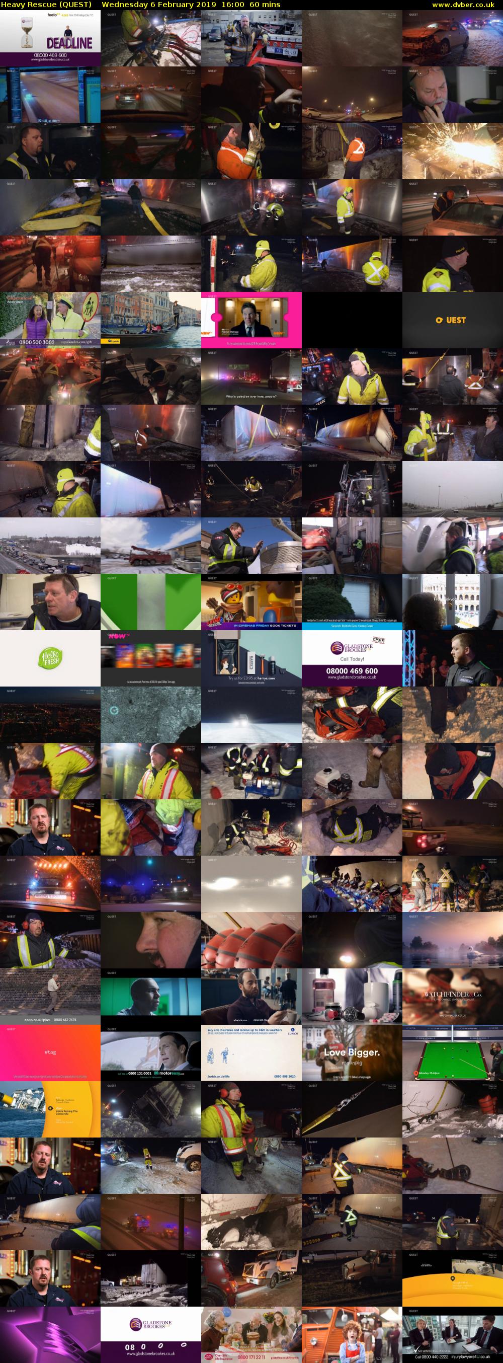 Heavy Rescue (QUEST) Wednesday 6 February 2019 16:00 - 17:00