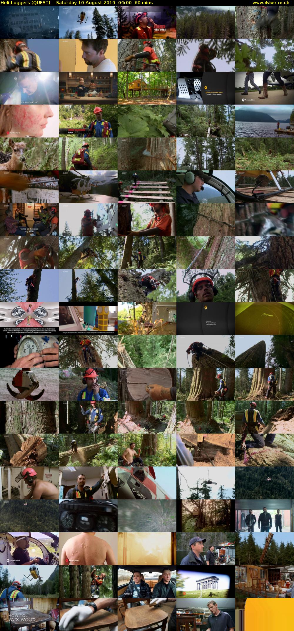 Heli-Loggers (QUEST) Saturday 10 August 2019 04:00 - 05:00