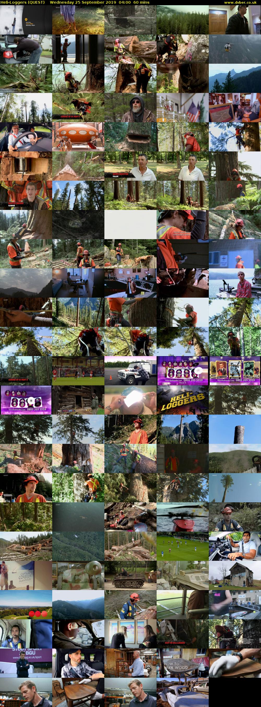 Heli-Loggers (QUEST) Wednesday 25 September 2019 04:00 - 05:00