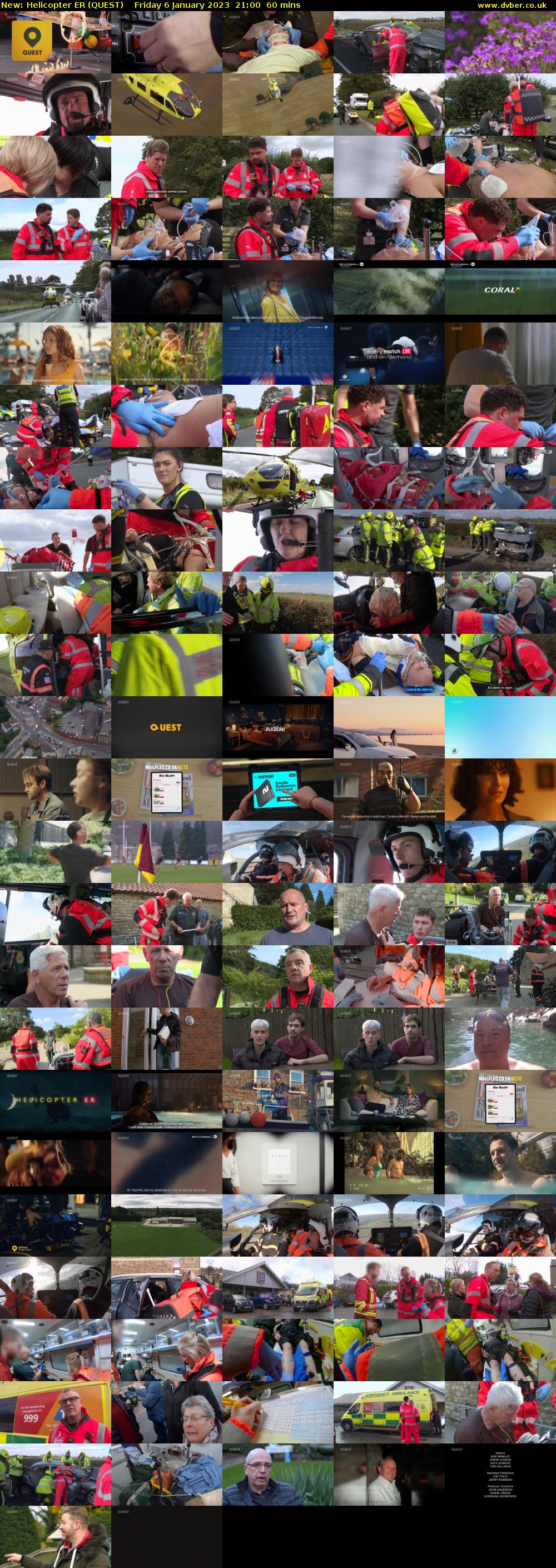Helicopter ER (QUEST) Friday 6 January 2023 21:00 - 22:00