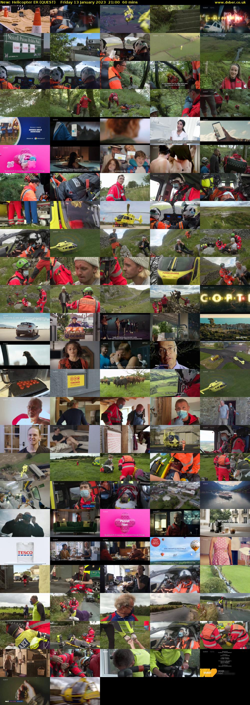 Helicopter ER (QUEST) Friday 13 January 2023 21:00 - 22:00