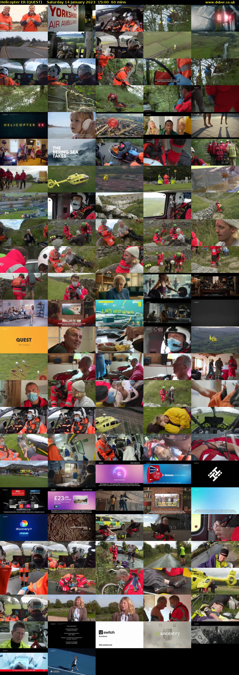 Helicopter ER (QUEST) Saturday 14 January 2023 15:00 - 16:00