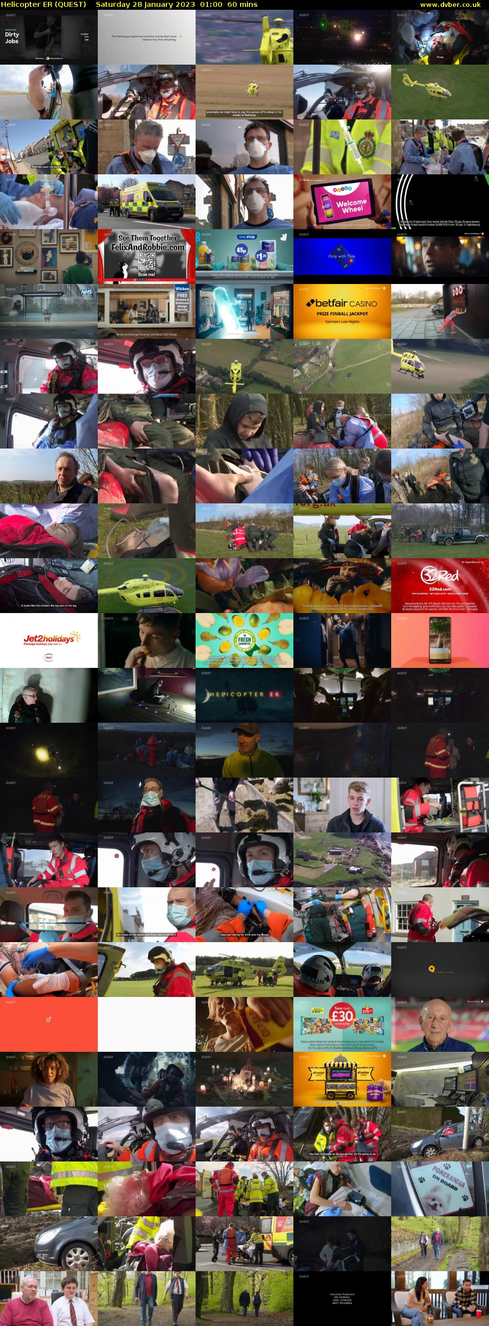 Helicopter ER (QUEST) Saturday 28 January 2023 01:00 - 02:00
