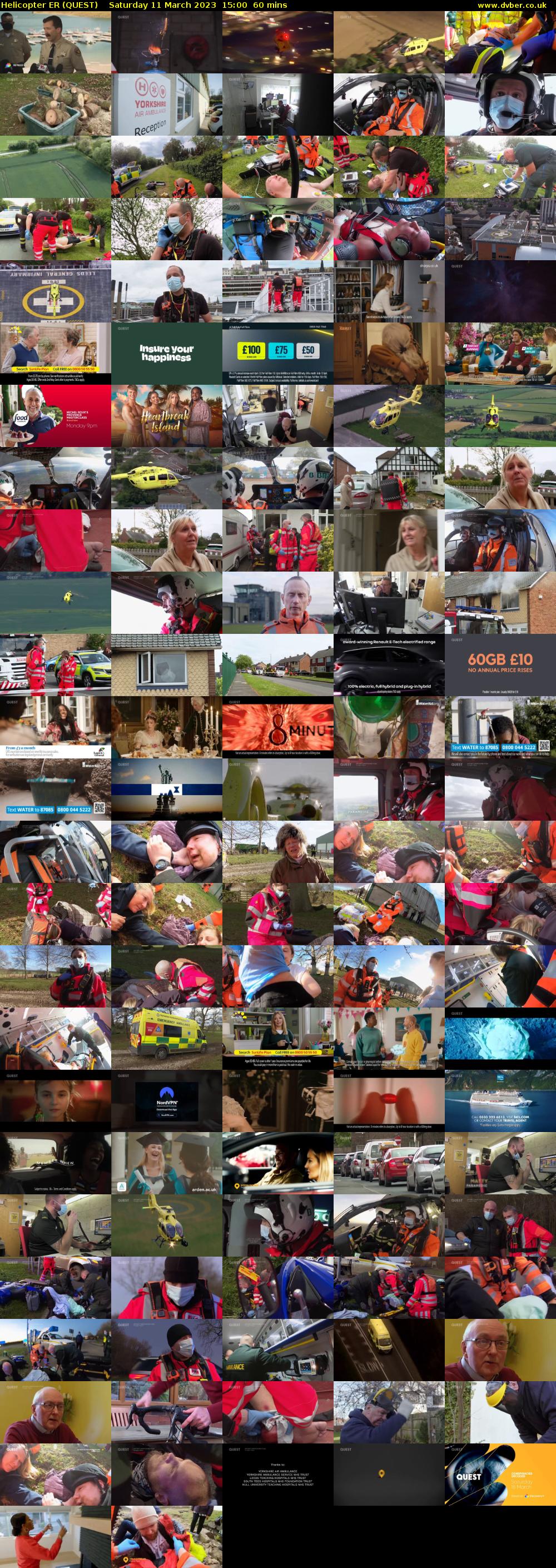 Helicopter ER (QUEST) Saturday 11 March 2023 15:00 - 16:00