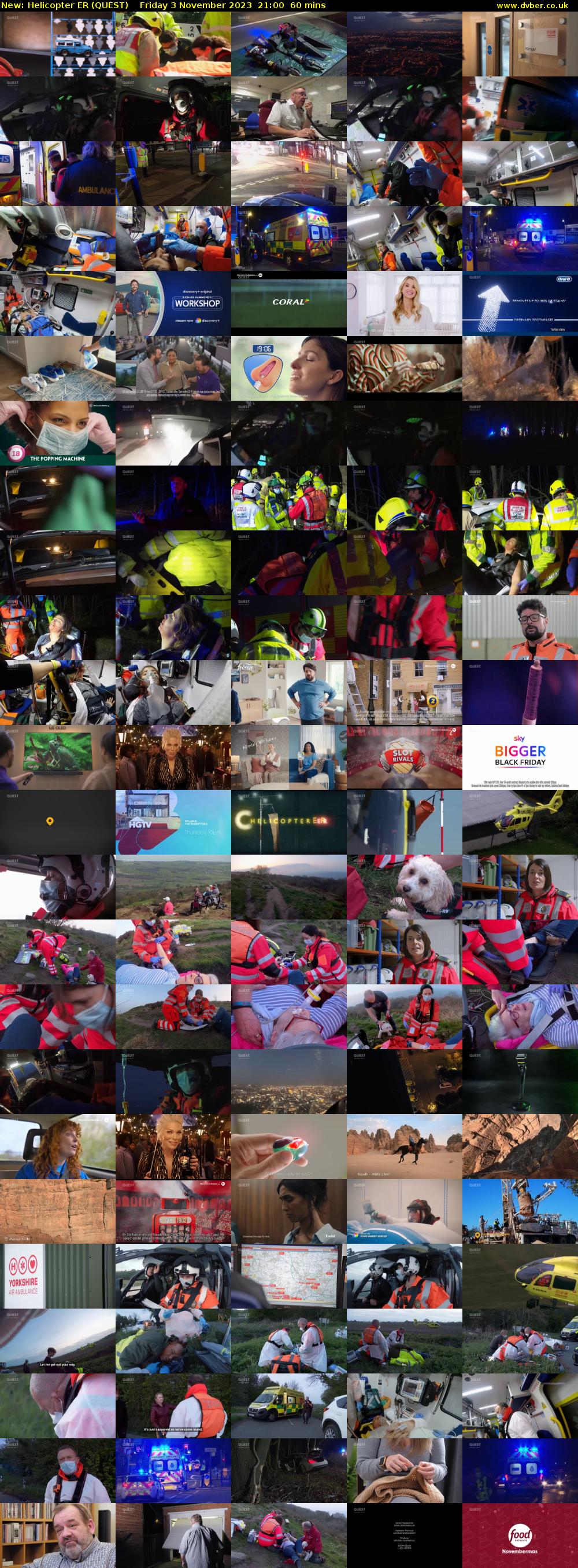 Helicopter ER (QUEST) Friday 3 November 2023 21:00 - 22:00