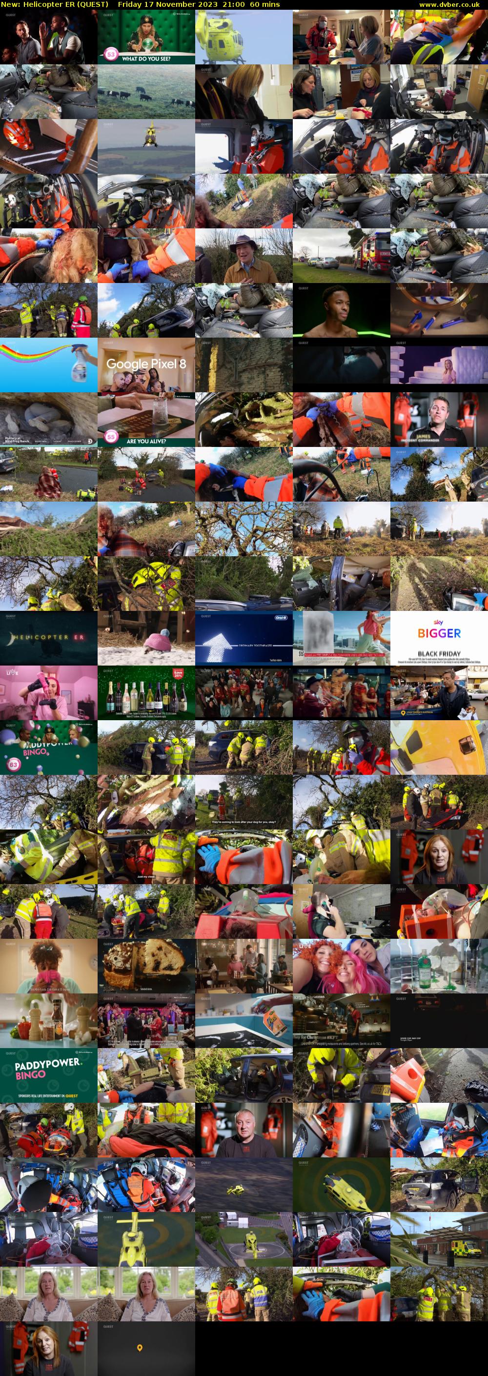 Helicopter ER (QUEST) Friday 17 November 2023 21:00 - 22:00