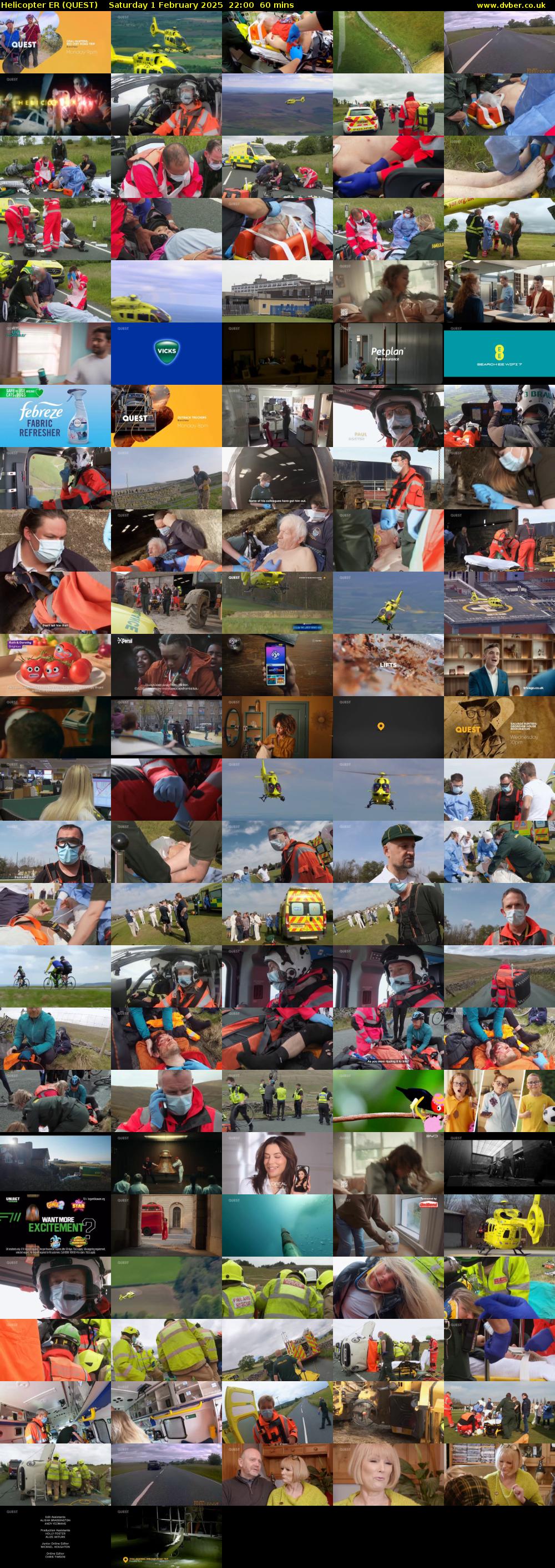 Helicopter ER (QUEST) Saturday 1 February 2025 22:00 - 23:00