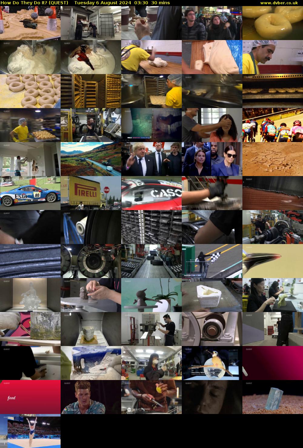 How Do They Do It? (QUEST) Tuesday 6 August 2024 03:30 - 04:00