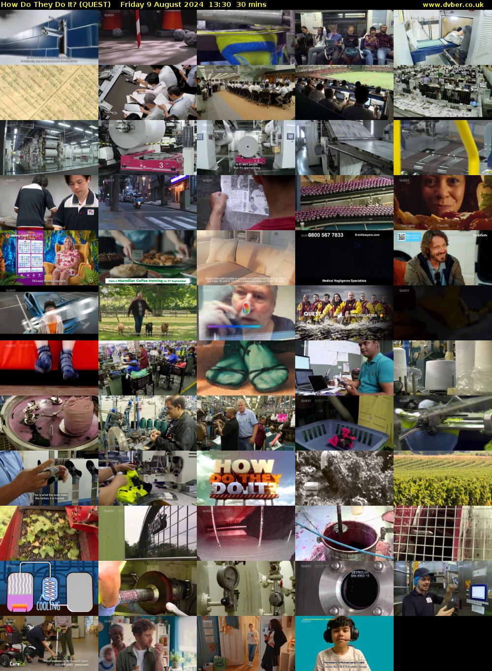 How Do They Do It? (QUEST) Friday 9 August 2024 13:30 - 14:00