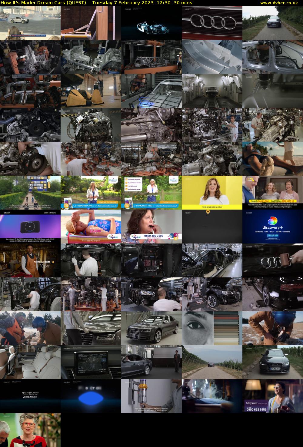 How It's Made: Dream Cars (QUEST) Tuesday 7 February 2023 12:30 - 13:00