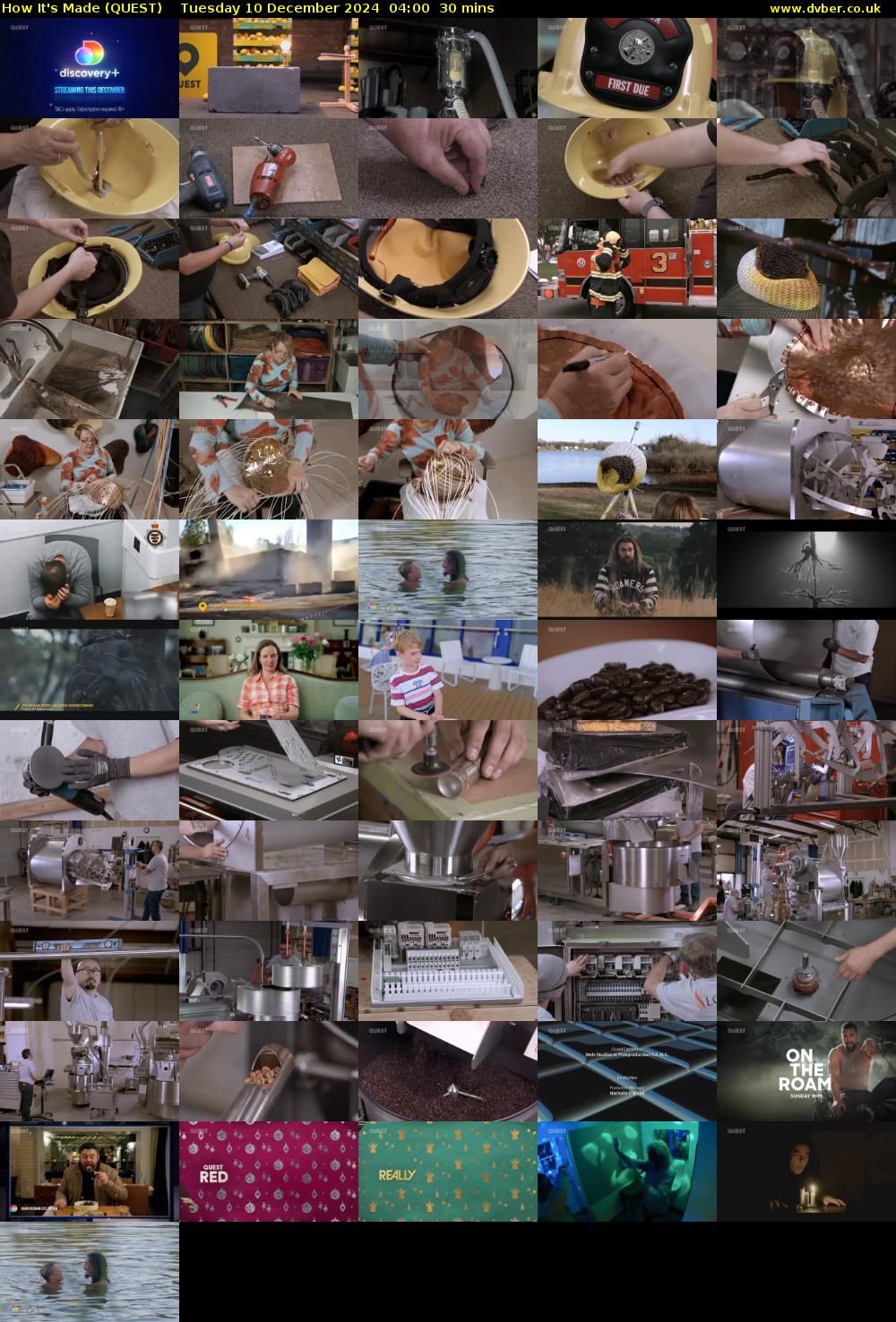 How It's Made (QUEST) Tuesday 10 December 2024 04:00 - 04:30