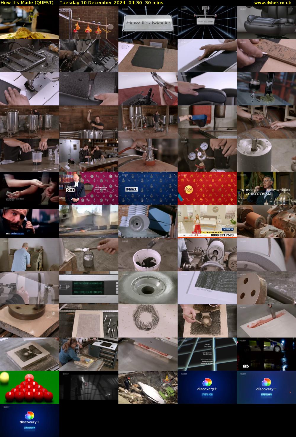 How It's Made (QUEST) Tuesday 10 December 2024 04:30 - 05:00