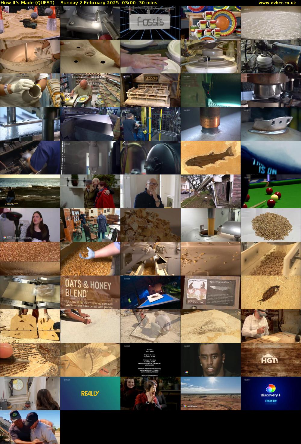 How It's Made (QUEST) Sunday 2 February 2025 03:00 - 03:30