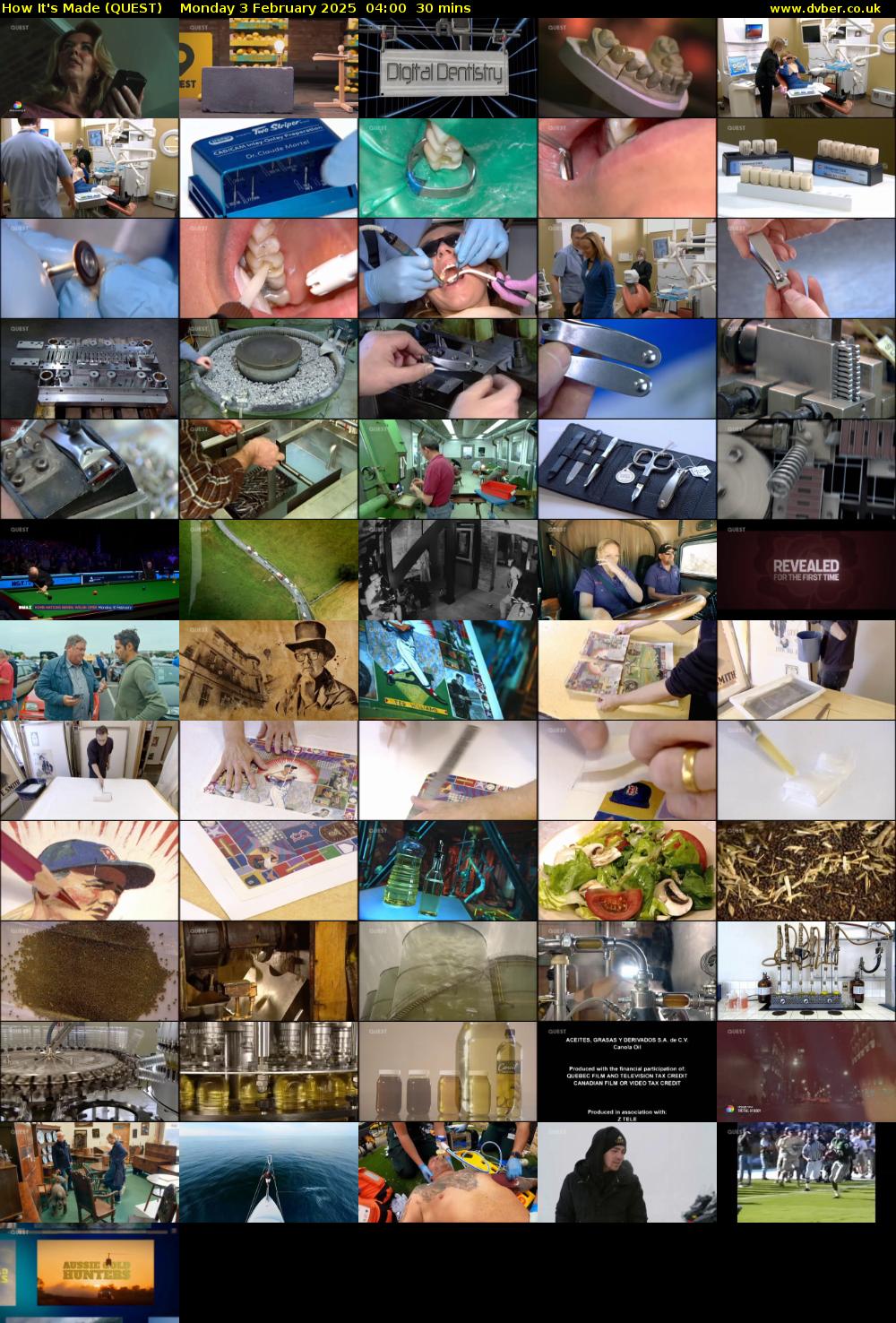 How It's Made (QUEST) Monday 3 February 2025 04:00 - 04:30