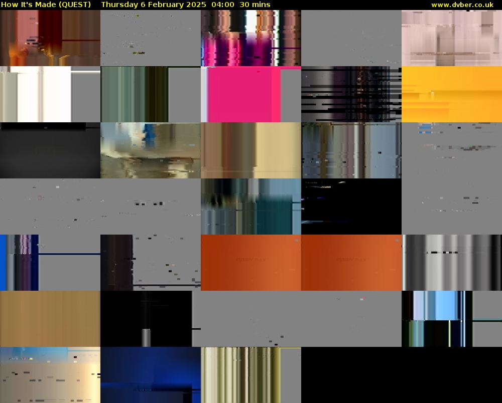 How It's Made (QUEST) Thursday 6 February 2025 04:00 - 04:30