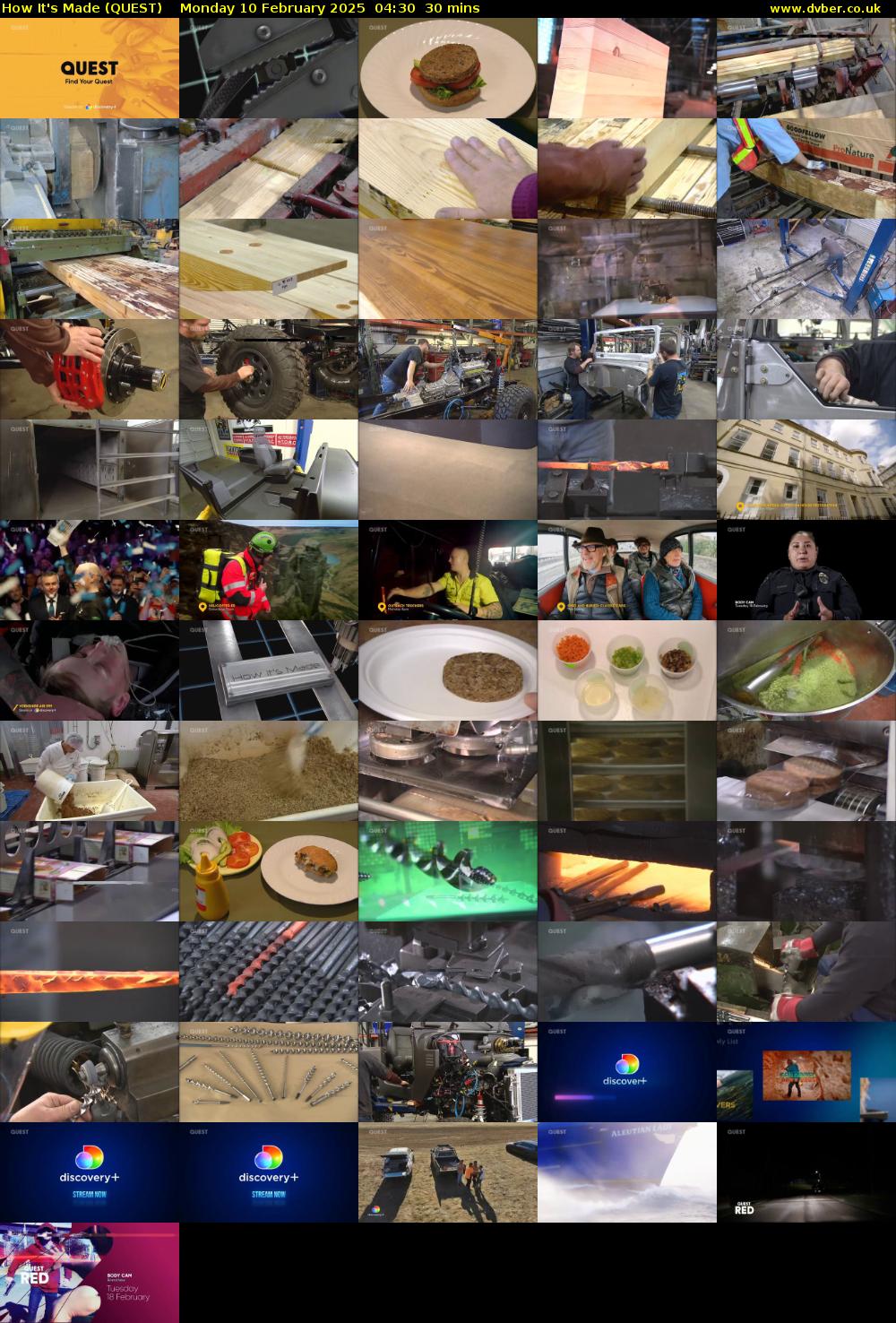 How It's Made (QUEST) Monday 10 February 2025 04:30 - 05:00