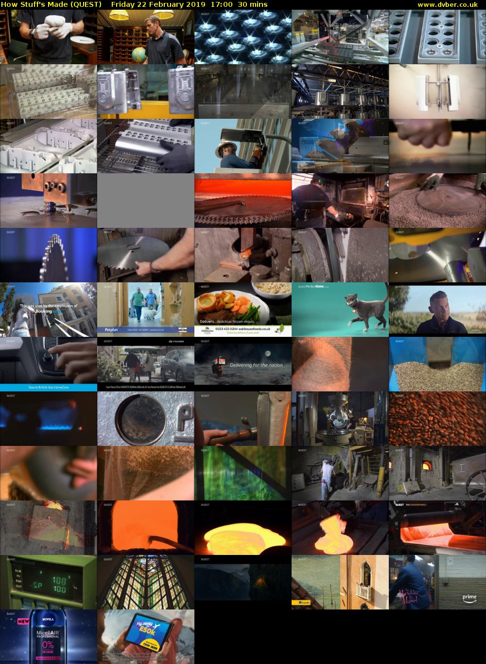 How Stuff's Made (QUEST) Friday 22 February 2019 17:00 - 17:30
