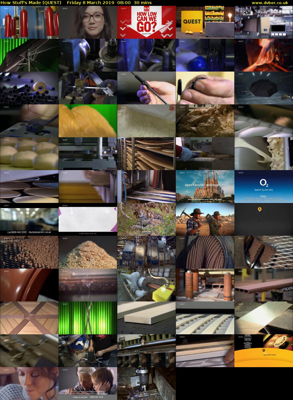 How Stuff's Made (QUEST) Friday 8 March 2019 08:00 - 08:30